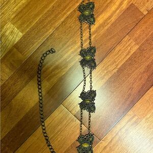 Adjustable metal design belt